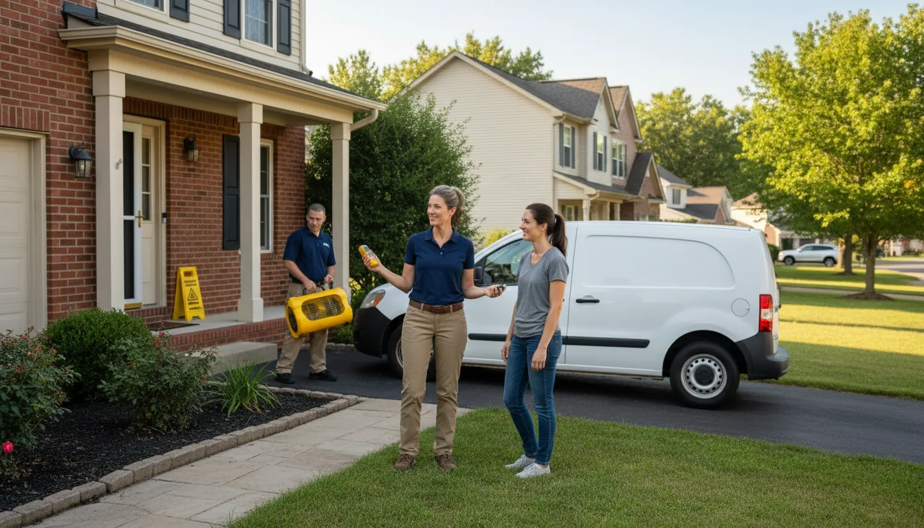 Water restoration image for Dehumidification And Cleanup Services in Newport, MI